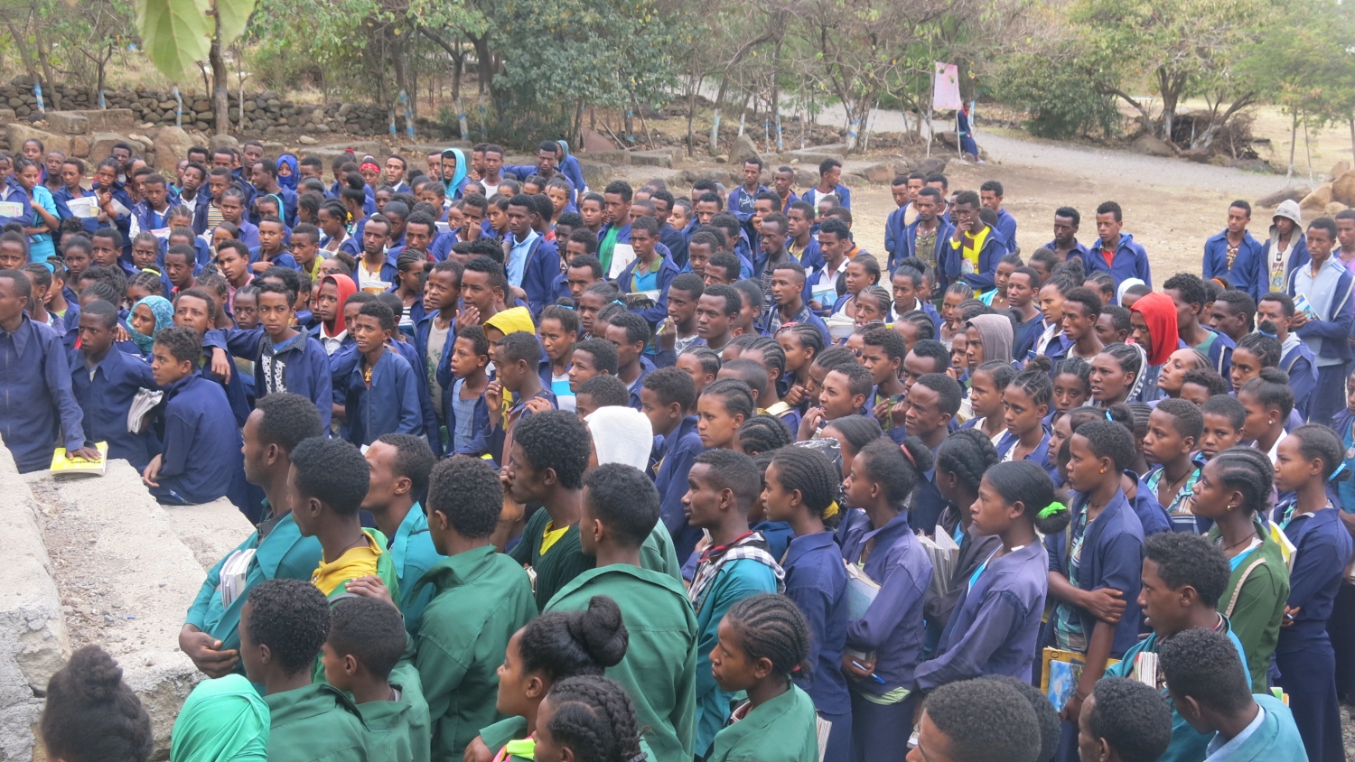 Koulmesk, cérémonie de partage au lycée technique, Ethiopie, février 2019.